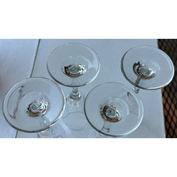 Set of 4 Clear 6 oz. Stemmed Sparkling Wine Drinking Glasses 7.5 Inches Tall - Picture 5 of 8